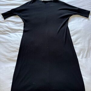 Mimu Maxi Classic Ribbed Frock Dress